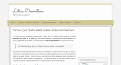 Desktop Screenshot of letrasdecorativas.com