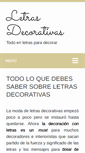 Mobile Screenshot of letrasdecorativas.com