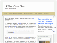 Tablet Screenshot of letrasdecorativas.com